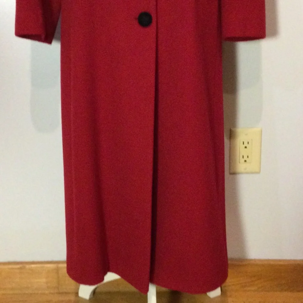 MDP 🍒 Red Wool Dress Coat - Picture 4 of 16